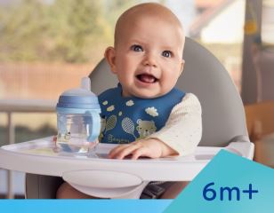 Nevylievací hrnček Canpol Babies s mäkkým náustkom - Bonjour, modrý, 150 ml (5)