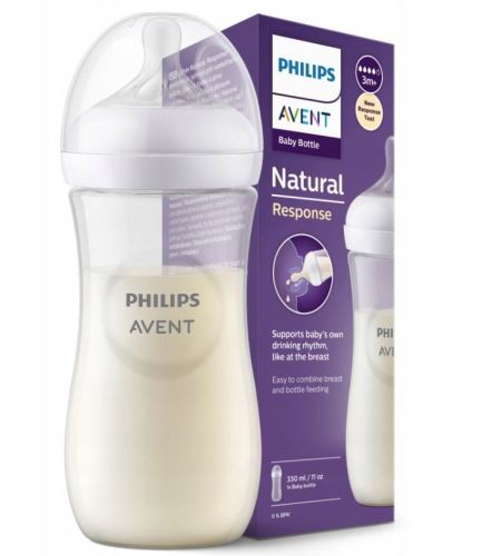 Fľaša Natural Response 260 ml + cumlík 3m + SCY964/02 2 kusy – antikolika