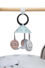 Hracia deka s tyčkou Tiny Love Décor – čiernobiela, drevený stojan (4)