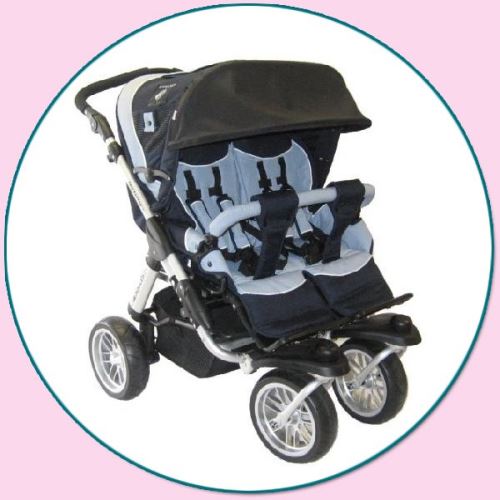 IVEMABABY Slnečné Střížka na kočík MAXI DUO- nepriehľadná, čierna (59482)