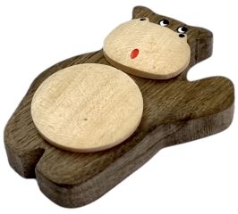 2Kids Toys Drevená magnetka veľká Hroch (3)