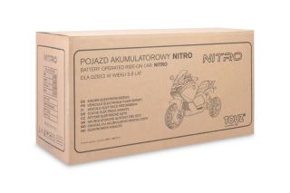 Elektrická trojkolka pre deti TOYZ – 2 motory, LED, USB, červená (13)
