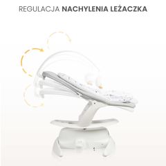 Elektrické hojdačka Noco 2v1 - sivé (588960)