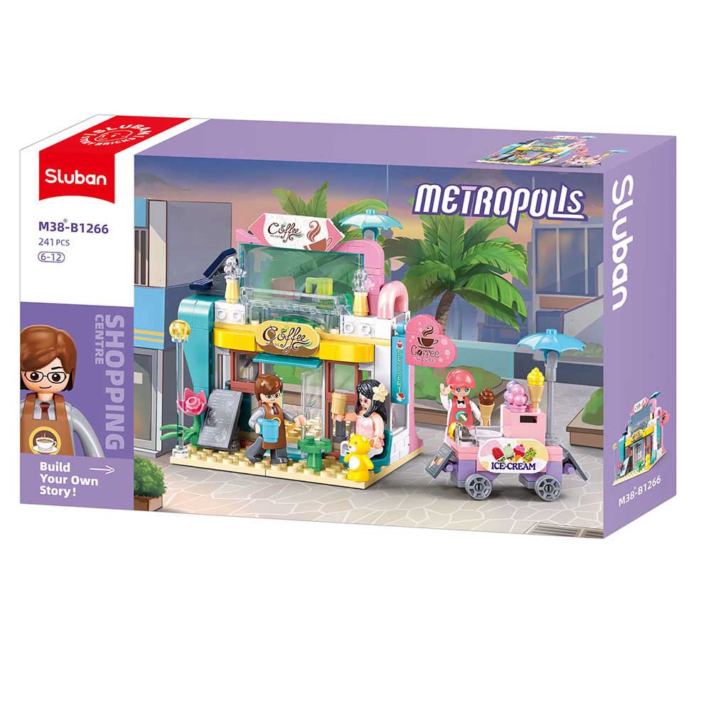 Sluban Metropolis M38-B1266 Kaviareň a zmrzlinový vozík