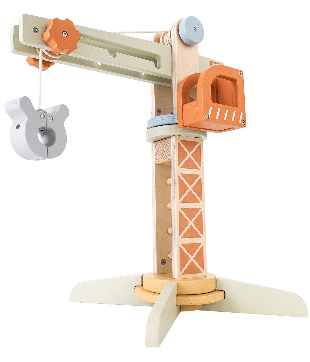 2Kids Toys Drevený žeriav s príslušenstvom