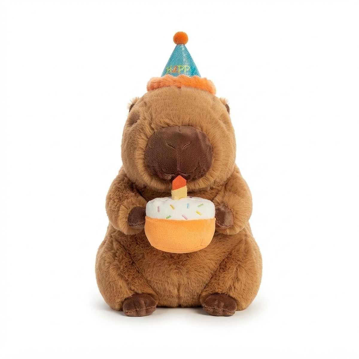 Plyšová hračka Kapybara s tortou Happy Birthday 30cm