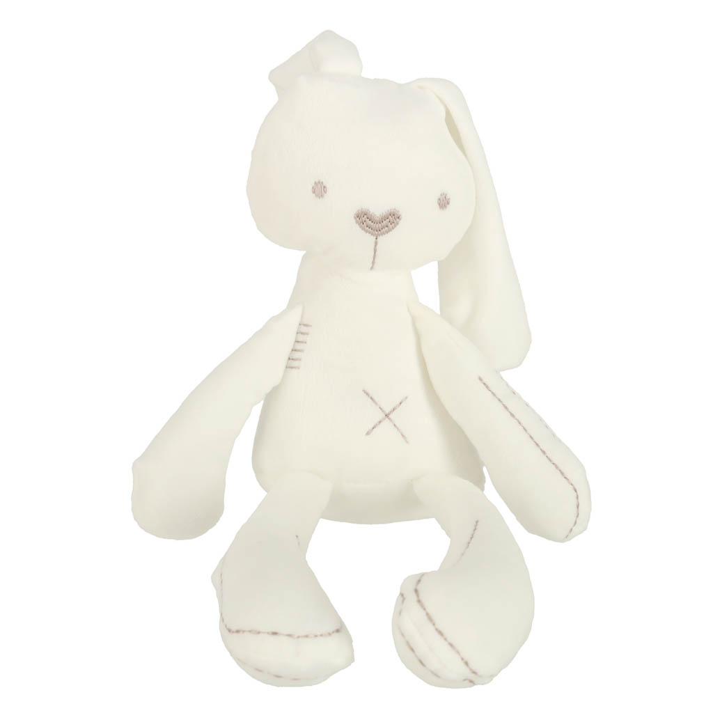 Plyšový maznáčik pre deti Bunny Love, smotanový, 54 cm
