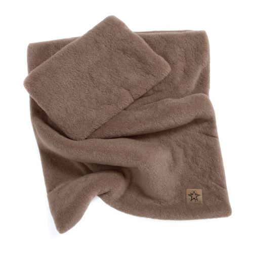 2D súprava vankúš a prikrývka Boucle 35x30cm + 55x75cm - hnedá (1)