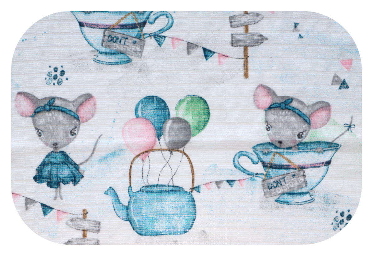 Tetrová plienka 70×80 cm Basic, 100% bavlna, Myšky - 1 ks
