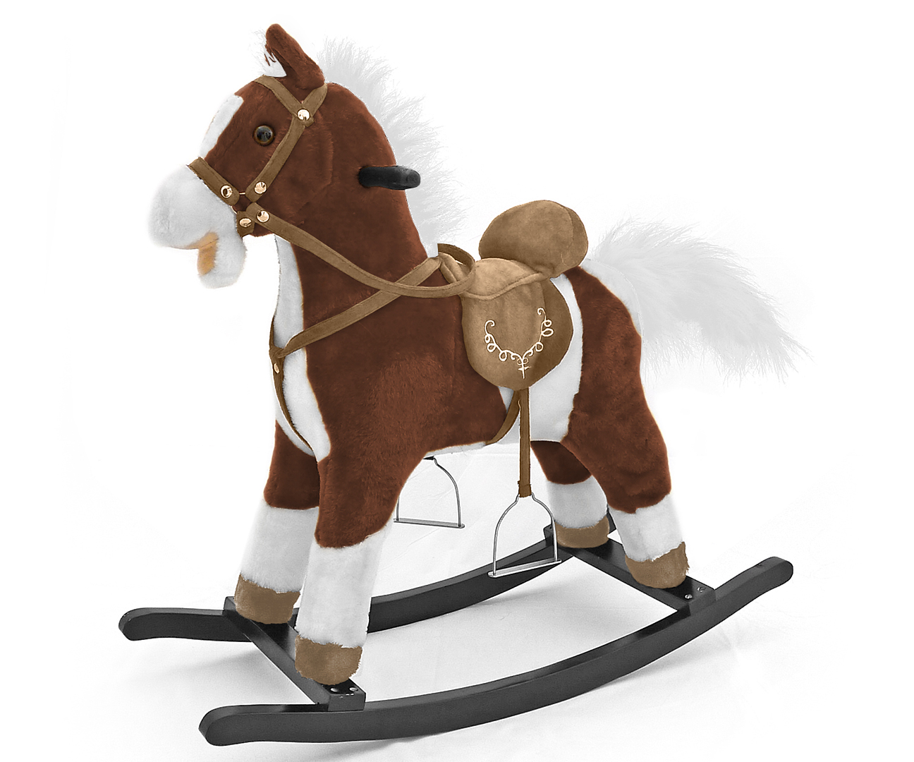 Hojdací koník Mustang Dark Brown – Milly Mally