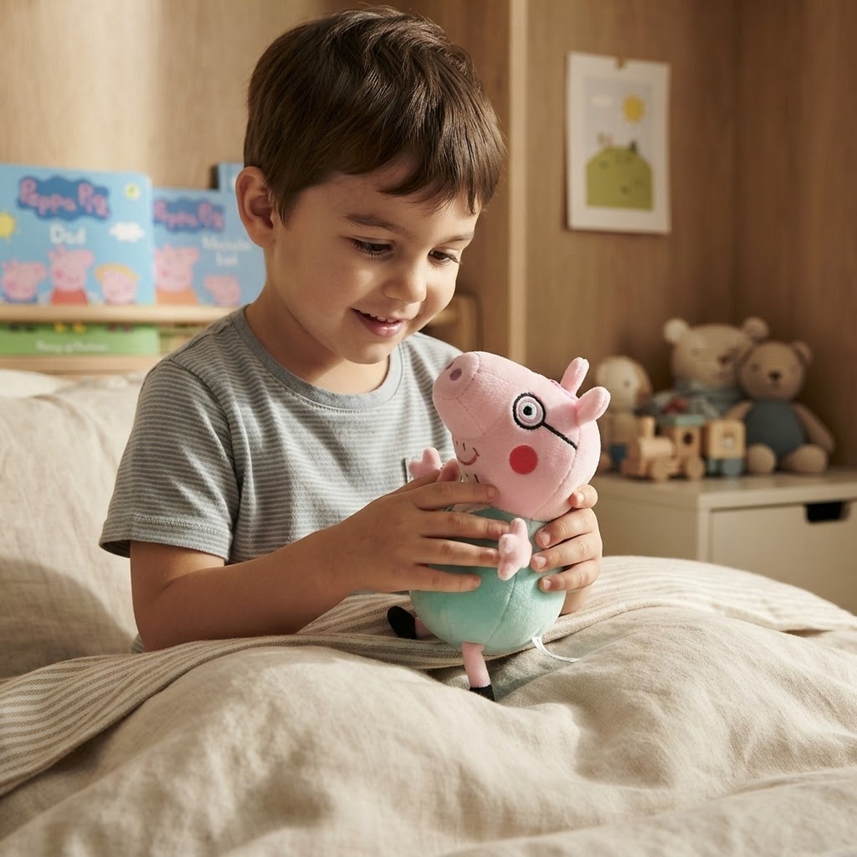 Plyšová hračka Prasiatko Peppa Ocko 25cm
