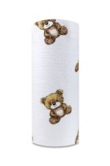 Tetrová plienka 70×80 cm Basic, 100% bavlna, Sweet Teddy, hnedá - 1ks