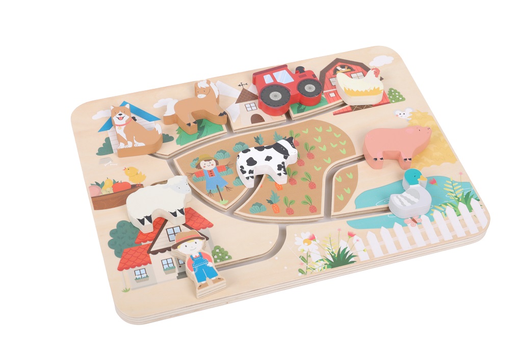 2Kids Toys Motorická deska Farma