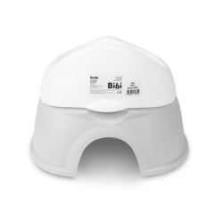 Detský nočník Bibi s vyberateľnou vložkou – ergonomický, protišmykový - šedý (4)