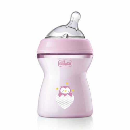 Fľaštička NF Chicco, 250ml, 2m +, holka (576250)