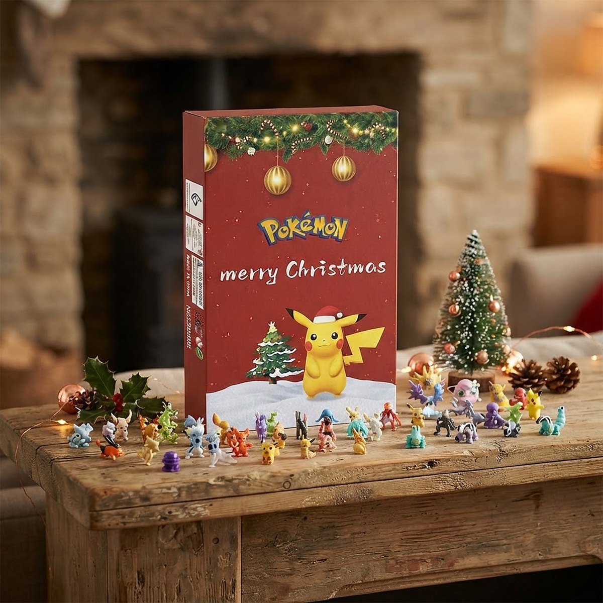 Adventný kalendár Pokémon s figúrkami Christmas collection