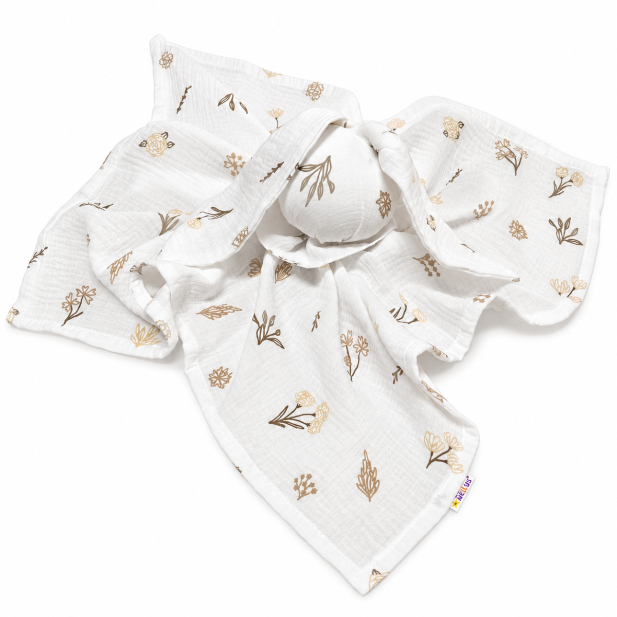 Mušelínová plienka, maznáčik, prítulníček Baby Nellys Bunny, Nature, béžová, ecru