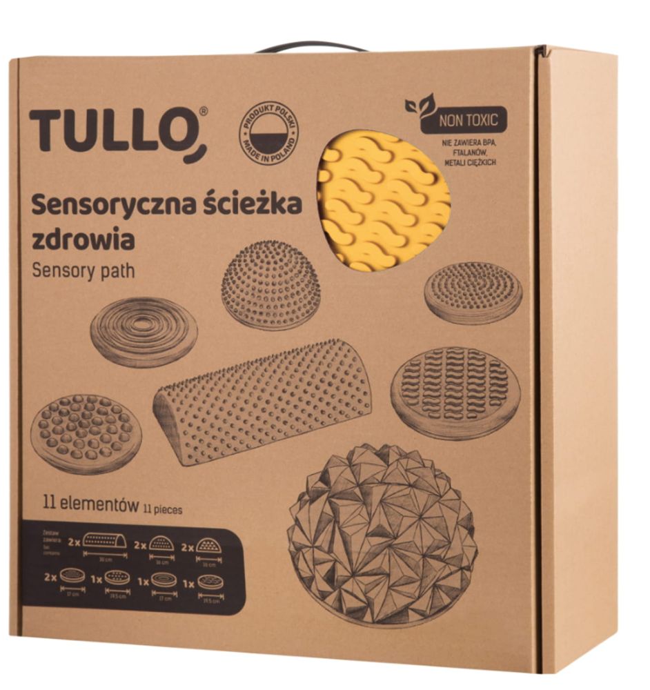 Pastelová senzorická cesta zdravia Tullo, 11 dielov
