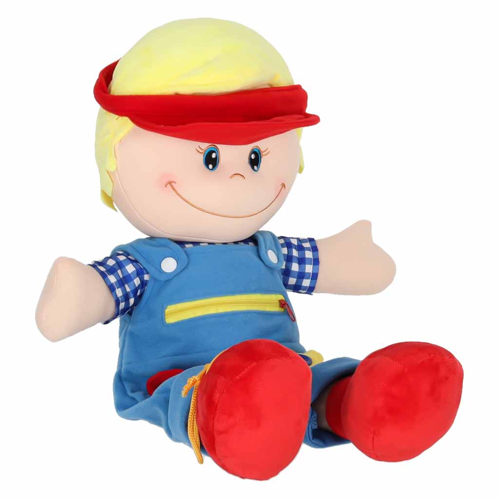 Montessori látková bábika Maxík – senzorická maznavá bábika