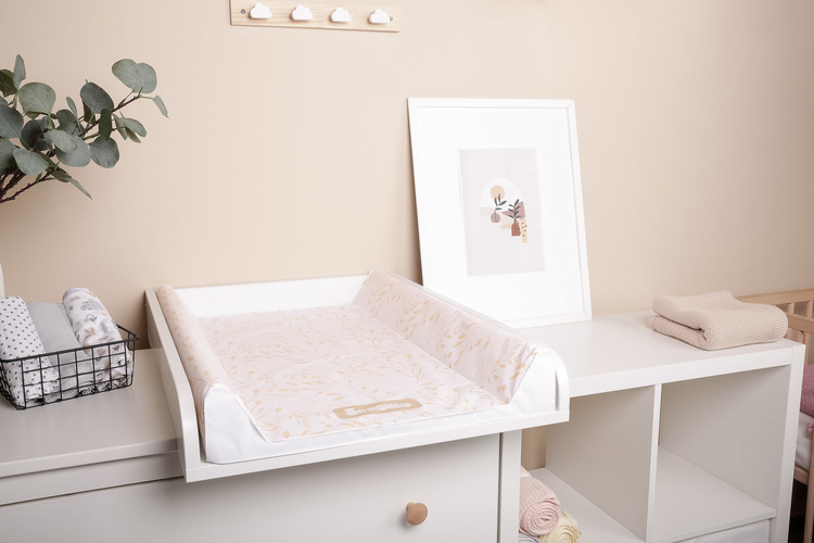 Sensillo Mäkká prebaľovacia podložka List béžová 70×50 cm