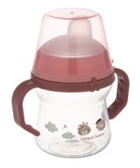 Nevylievací hrnček Canpol Babies s mäkkým náustkom - Bonjour, ružový, 150 ml (3)