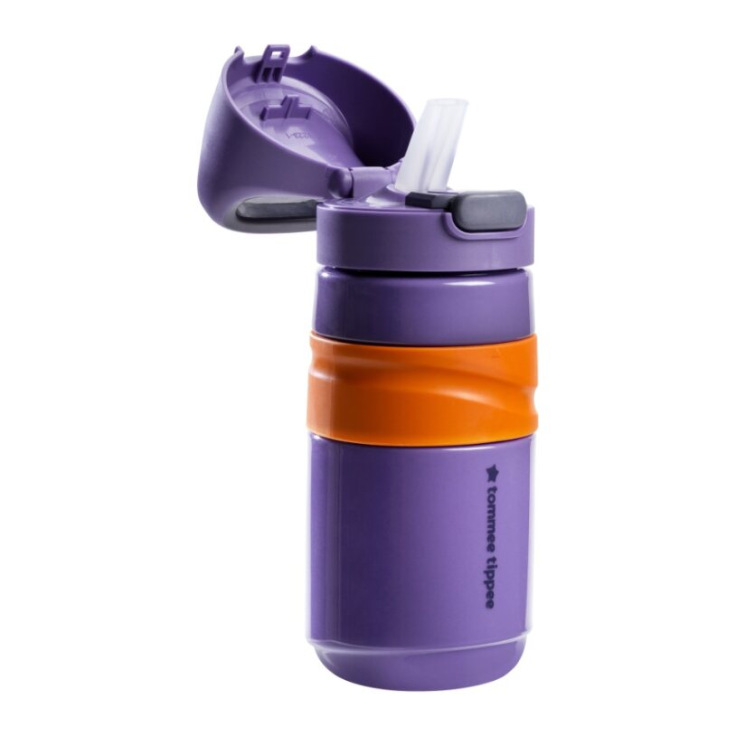 Detská fľaša Tommee Tippee Flip Top nepretekajúca 500 ml, 18m+, fialová