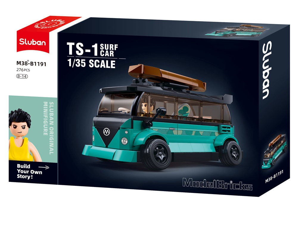 Sluban Model Bricks M38-B1191 Surferské vozidlo TS-1 v mierke 1:35