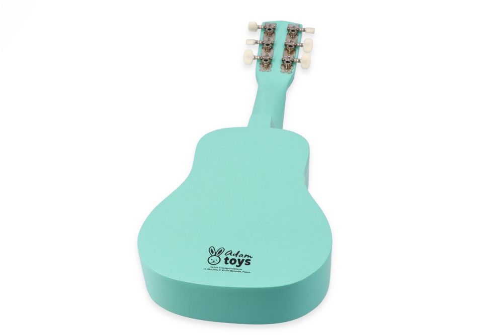 Drevená detská gitara Lesné zvieratká – mätová