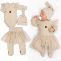 Rebrovaná rastúca súprava 3D Lux, Sweet Angel - béžová