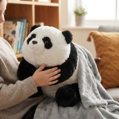Maxi plyšová panda s dekou Big buddy 45cm 2v1 (3)