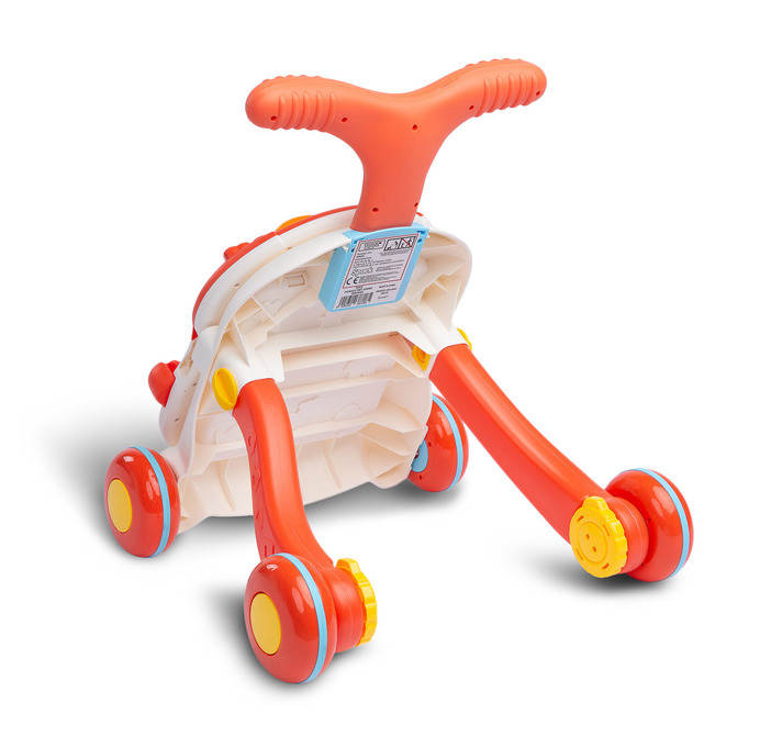 Detské interaktívne chodítko, stolček s príslušenstvom 2v1, TOYZ, oranžové