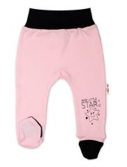 Baby Nellys 2-dílná sada body kr. rukáv + polodupačky, růžová - Baby Little Star (2)