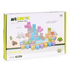 Magnetické konštrukčné kocky pre deti, súprava 112 ks (5)