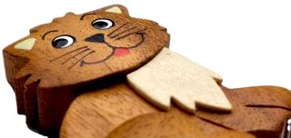 2Kids Toys Drevená magnetka veľká Mačka (3)