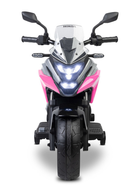 Elektrická motorka Honda NC750X pre deti – LED, USB, 3-8 rokov, ružová, čierna