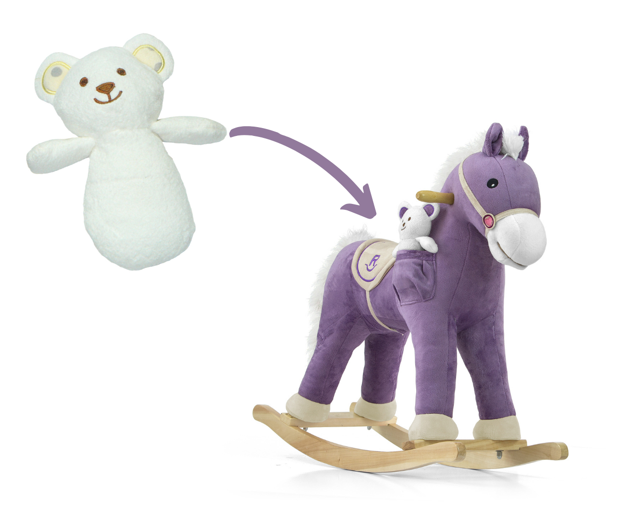 Hojdací koník Pony Purple – Milly Mally