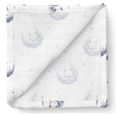Luxusná osuška, plienka 110x110cm, bambusová, Lištičky (5)