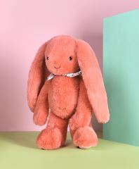 Doudou Plyšový zajačik so šatkou terakotový 35 cm (3)