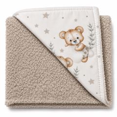 Detská luxusná obojstranná deka 90x75 cm, Sleepy Teddy, béžová Detská luxusná obojstranná deka 90x75 cm, Sleepy Teddy, béžová