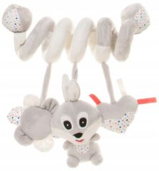 Plyšová špirála Rabbit, sivá Plyšová špirála Rabbit, sivá