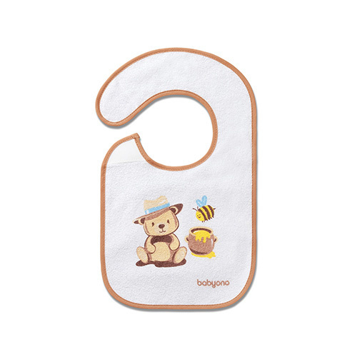 Froté podbradník s podšívkou, nepremovaký, béžový, BabyOno
