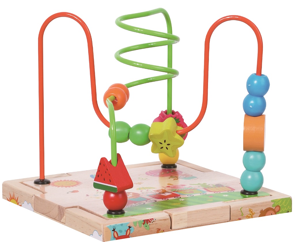 Motorická kocka s labyrintom Veselé zvieratká – 2Kids Toys, 3+
