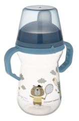 Nevylievací hrnček Canpol Babies s mäkkým náustkom - Bonjour, modrý, 250 ml (3)