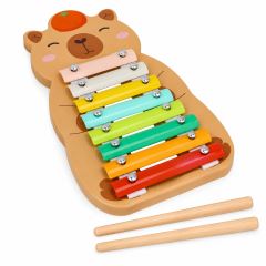 Drevené cimbalky Kapybara Adam Toys – detský hudobný nástroj s 8 tónmi, 18m+