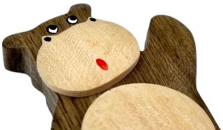 2Kids Toys Drevená magnetka veľká Hroch (2)