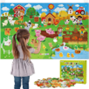 2Kids Toys Interaktívna hracia stena Farma, 109x71cm