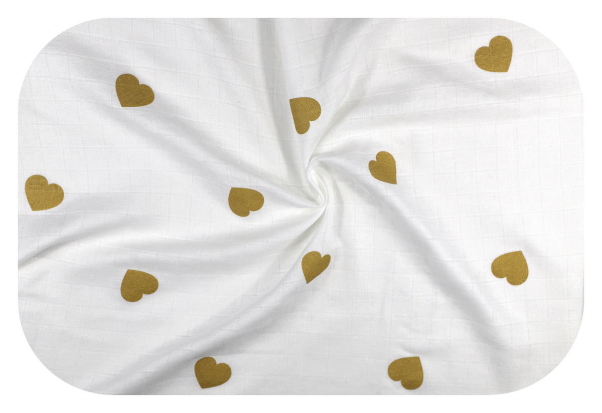 Tetra plienky 3ks DELUX - Gold Love 70 x 80 cm, biele