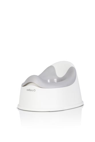Detský nočník, ergonomický Solo cool – sivý, biely