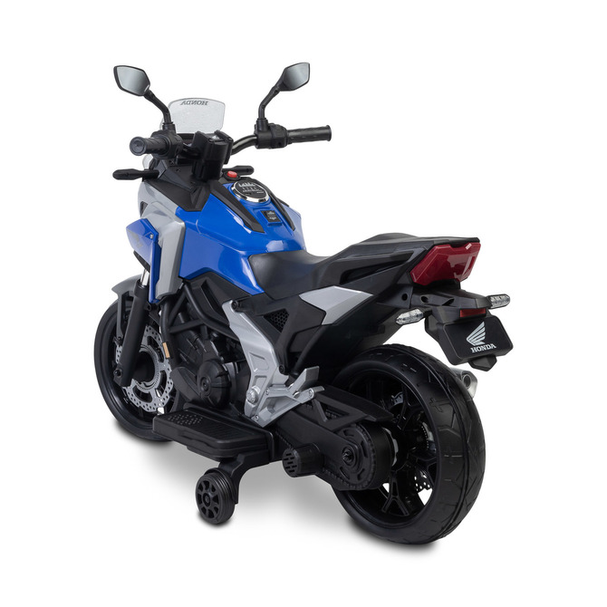 Elektrická motorka Honda NC750X pre deti – LED, USB, 3-8 rokov, modrá, čierna