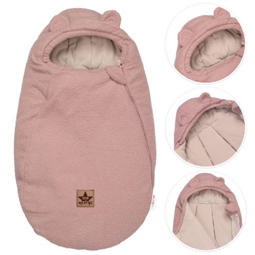 Teplúčky fusak Baránok exclusiv, 85x50cm, Baby Nellys - pudrovo růžový (4)
